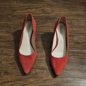 Cole Haan Women's Red Suede Pumps